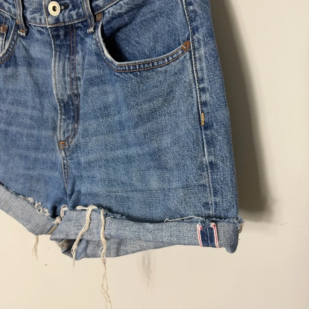 Rag & Bone Denim Cut Off Shorts Jeans Cotton Raw Hem Size 28 707